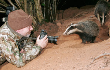 Kevin Keatley and badger